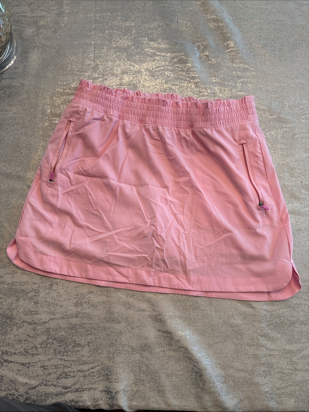 tek gear Coral Pink Elastic Waist Athletic Skirt
